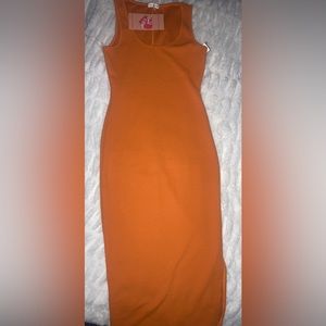 NWT SEXY ORANGE DRESS